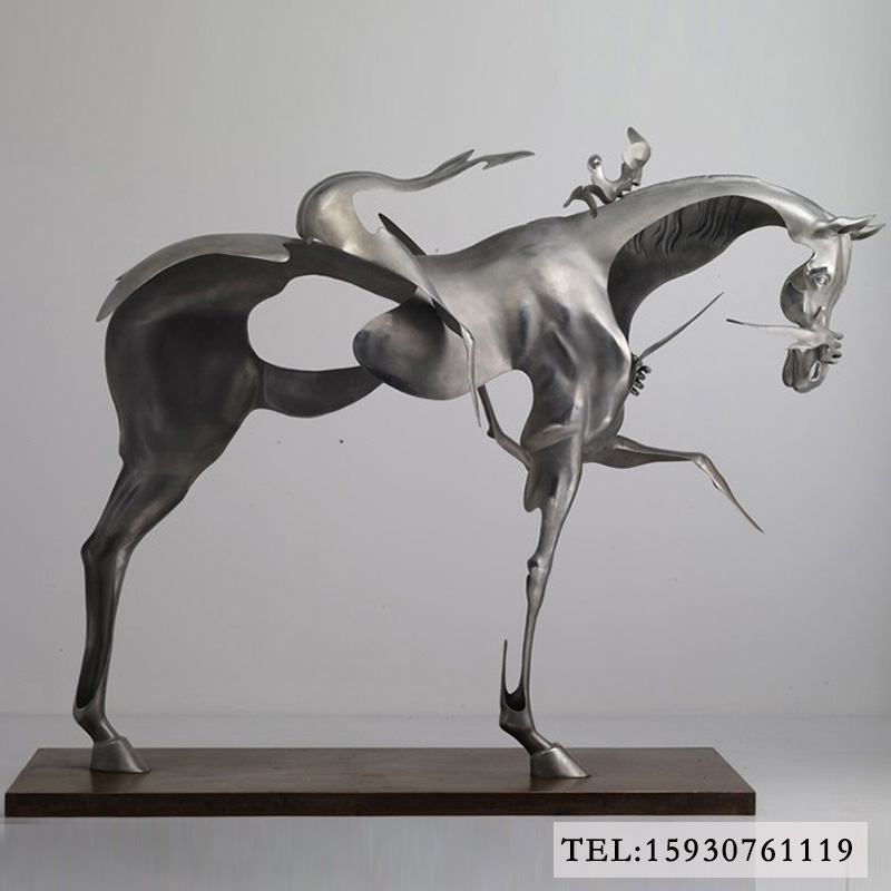 抽象不锈钢马雕塑厂家