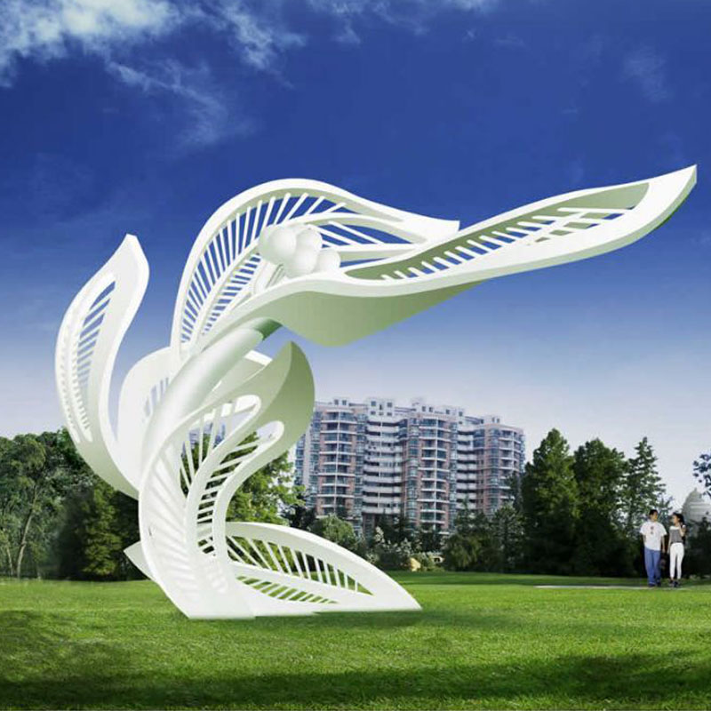 定制不锈钢雕塑大型户外园林城市广场标志性景观校园抽象金属摆件