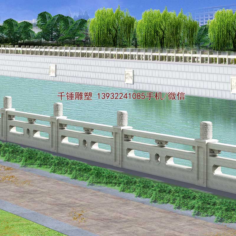 河北曲阳汉白玉石雕栏杆设计制作,河道栏杆,庭院小区栏杆加工厂家
