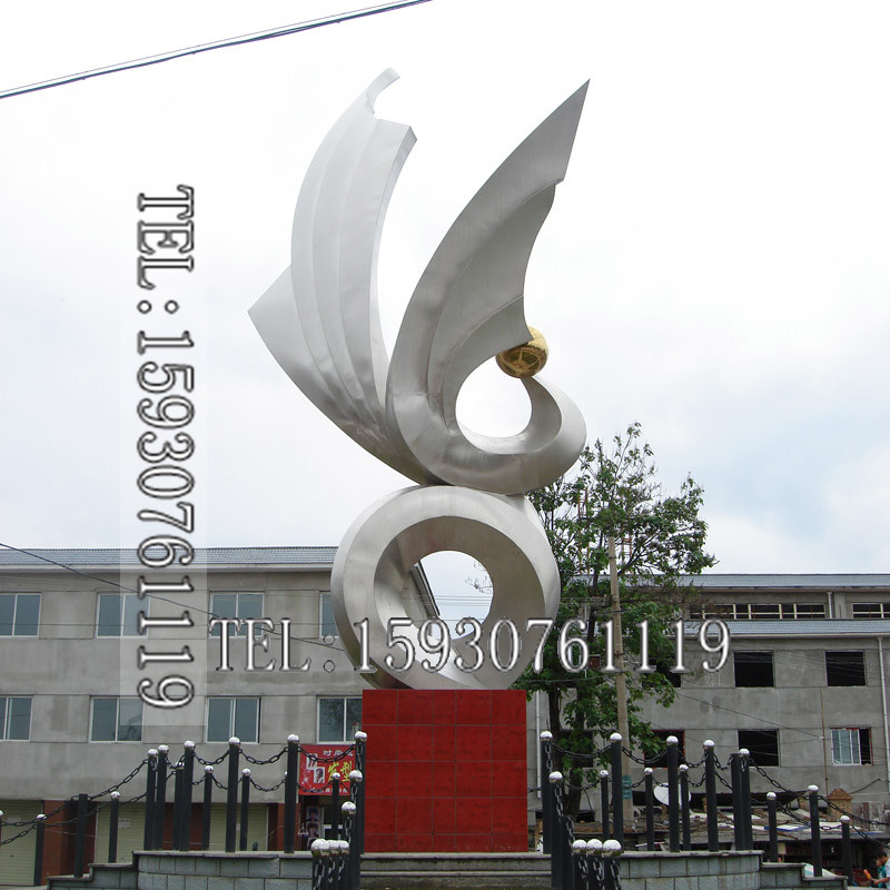 不锈钢孔雀凤凰雕塑抽象雕塑户外大型不锈钢雕塑城市广场雕塑