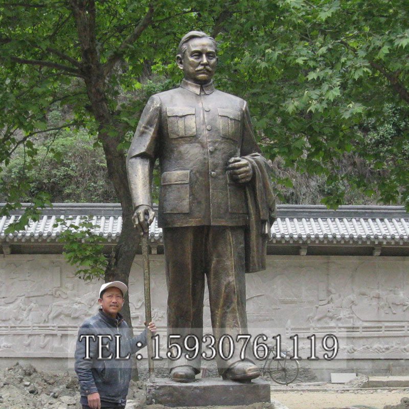 名人孙中山铸铜人物革命者校园城市景观园林小区雕塑