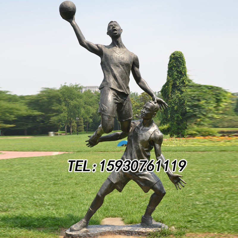 人物打篮球雕塑不锈钢运动员体育运动雕塑校园主题雕塑