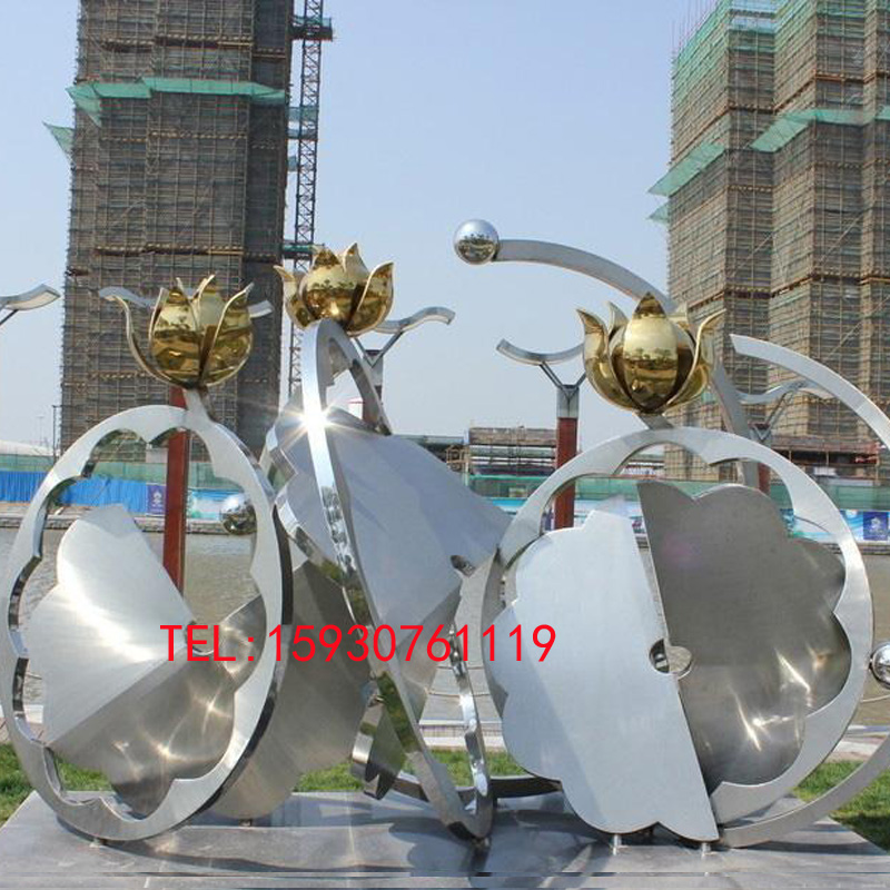 不锈钢创意雕塑，大型户外城市广场小区景观雕塑，大型不锈钢抽象雕塑