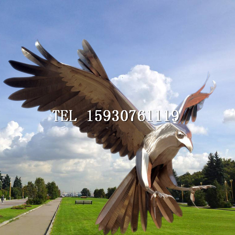大型仿真鹰雕塑主题公园游乐场摆件